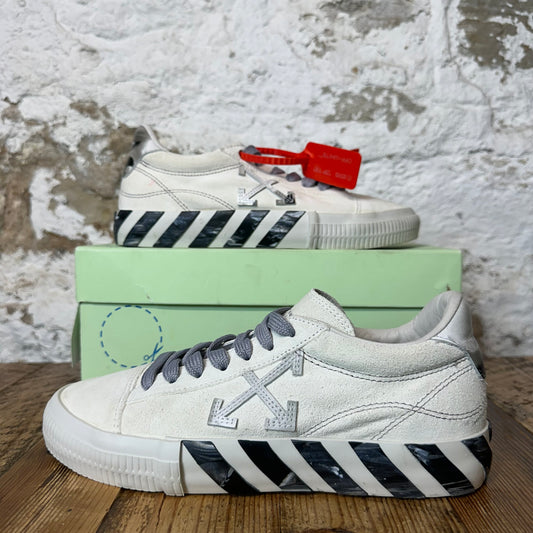 Off White Cream Suede Vulc White Sneaker Sz 6.5 (39)