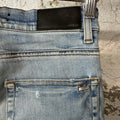 Amiri MX2 Brown Paisley Blue Denim Jeans Sz 29