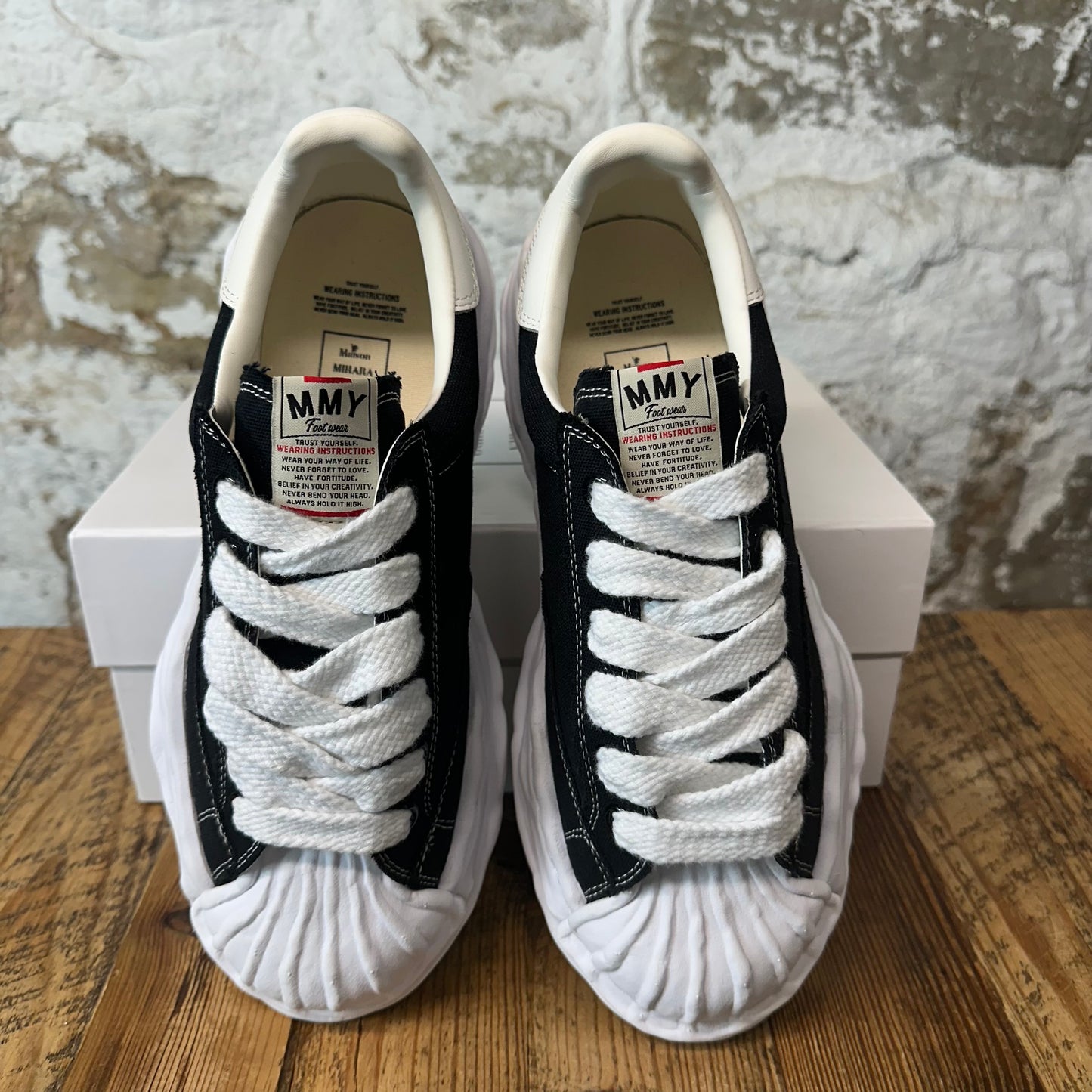 Maison Mihara Black White Blakey Sneaker Sz 11 (44)