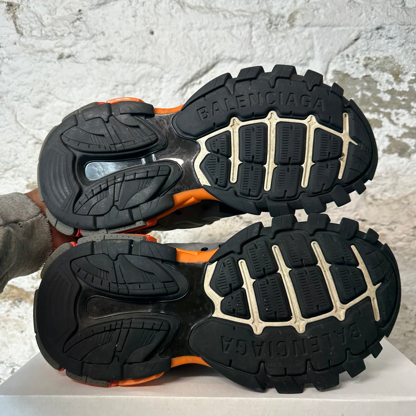 Balenciaga Track Black Orange Red Sneaker Sz 10 (43)