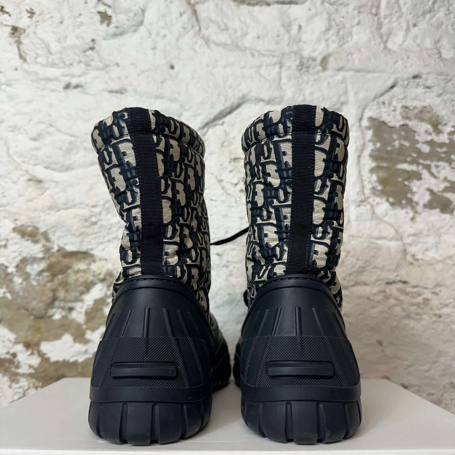 Dior Oblique Jacquard Nylon Combat Boot Sz 7.5 (40.5) No Box