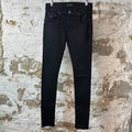 Amiri Plain Black Denim Jeans Sz 29