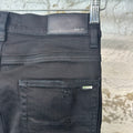 Amiri Knee Hole Plain Black Denim Jeans Sz 29