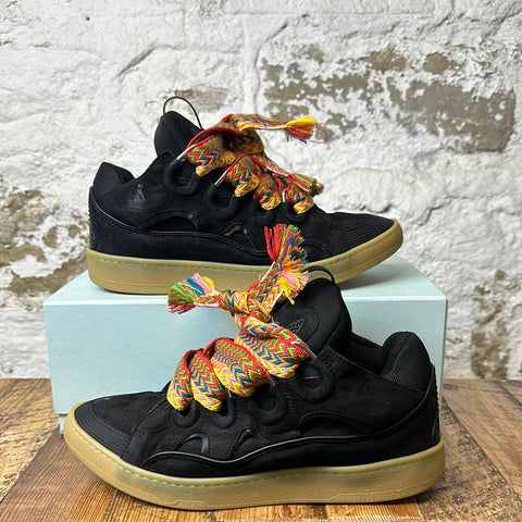 Lanvin Multicolor Lace Black Curb Sneaker Sz 13 (46)