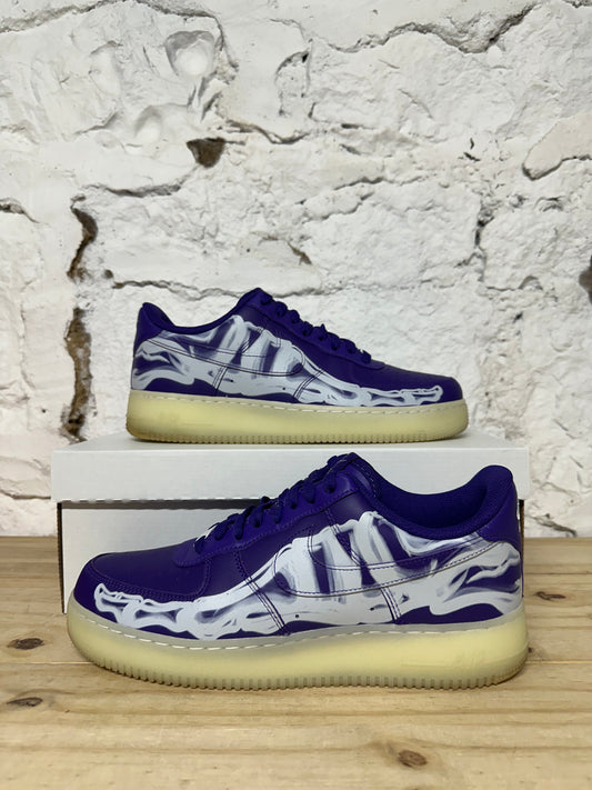AF1 Purple Skeleton Sz 10