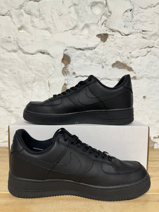 Nike Air Force 1 Low Supreme Black Sz 10