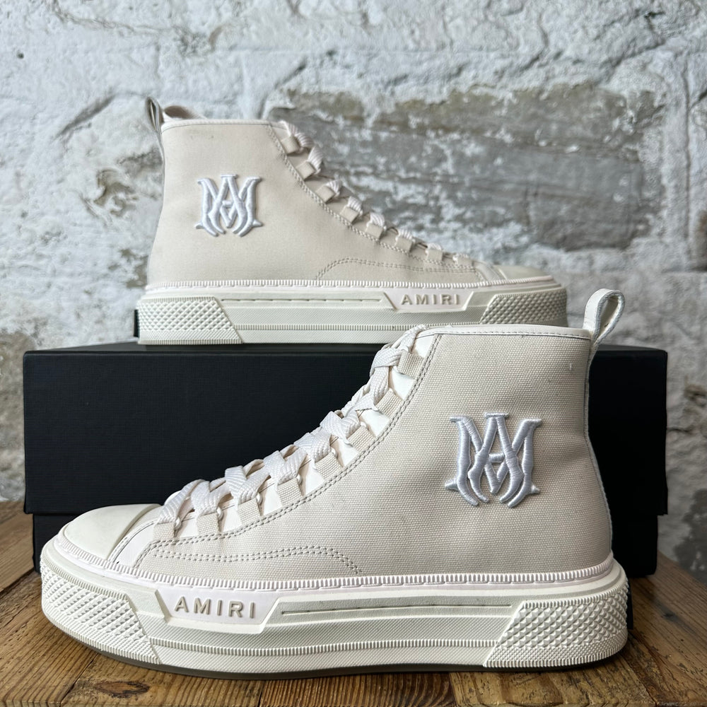 Amiri High MA Court Beige Cream Sneaker Sz 10 (43)