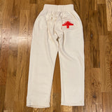 Vertabrae White Sweatpants Sz XL