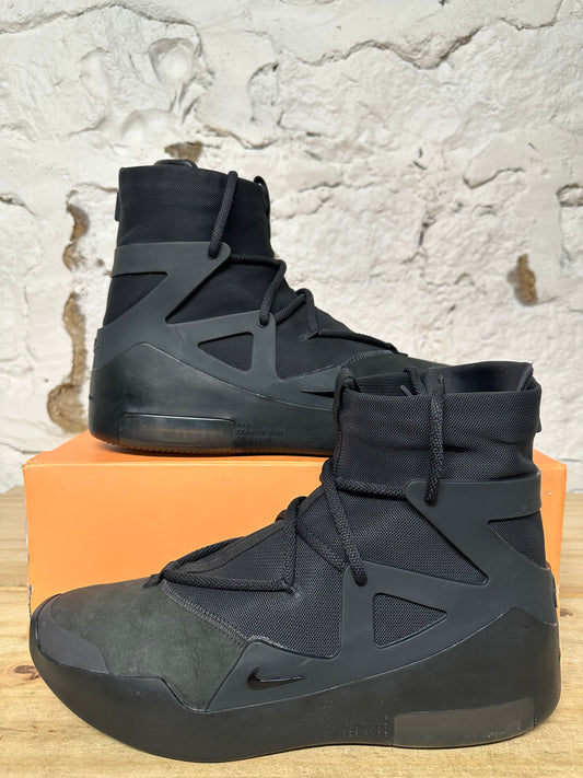 Nike Air Fear of God 1 Triple Black Sz 12