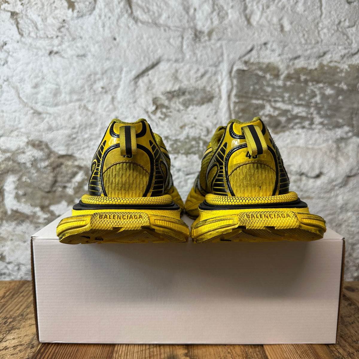 Balenciaga 3XL Black Yellow Sneaker Sz 10 (43)