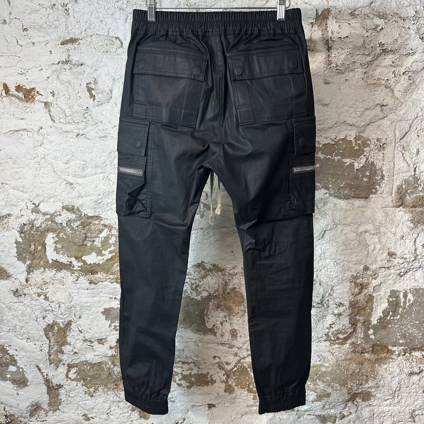 Rick Owens Fogachine Black Cargo Pants Sz M