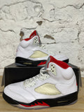 Air Jordan 5 Fire Red Silver Tongue (2020) Sz 12