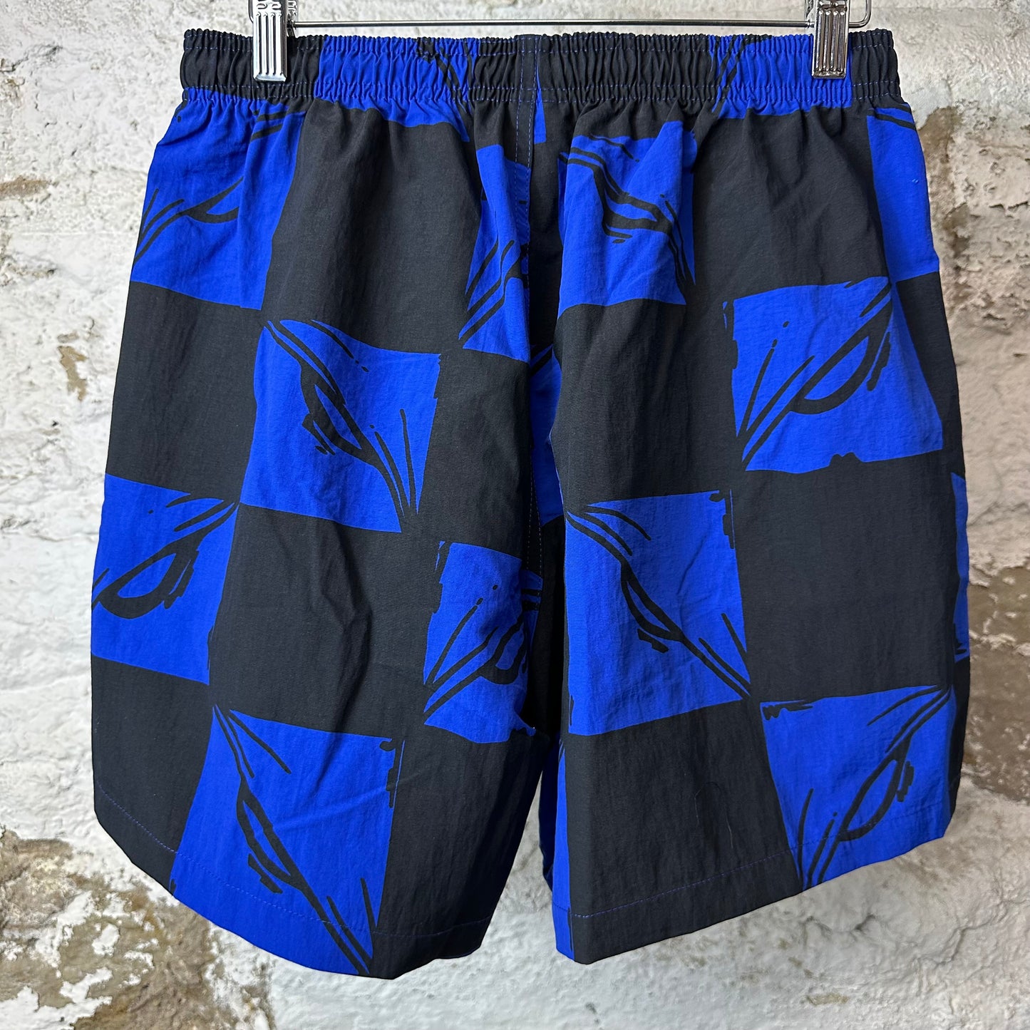 Matty Boy Anti Promo 99 Eyes Blue Checker Shorts Sz S DS