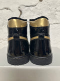 Air Jordan 1 High Black Metallic Gold Sz 8