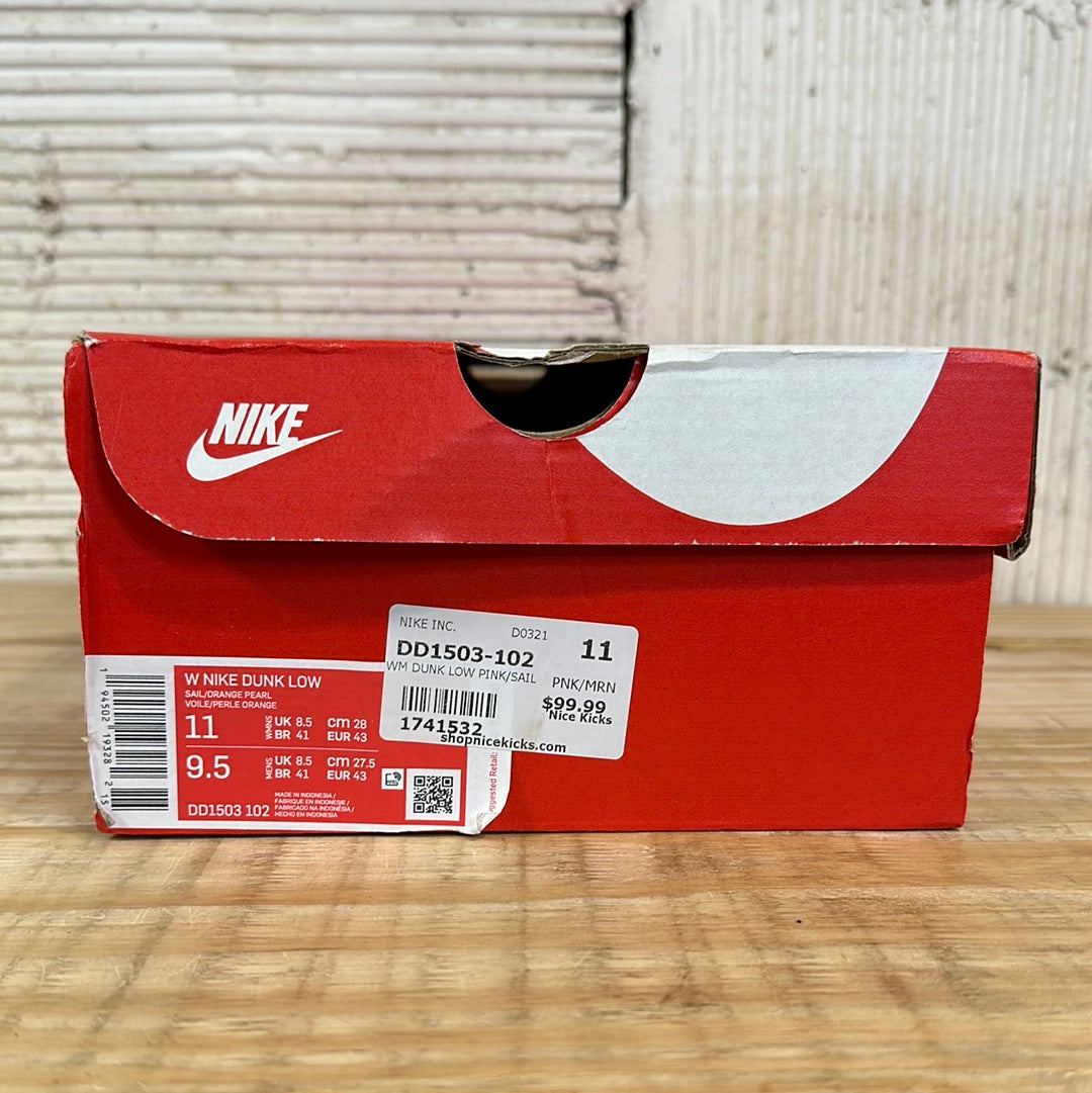 Nike Dunk Low Orange Pearl Sz 9.5(11W)