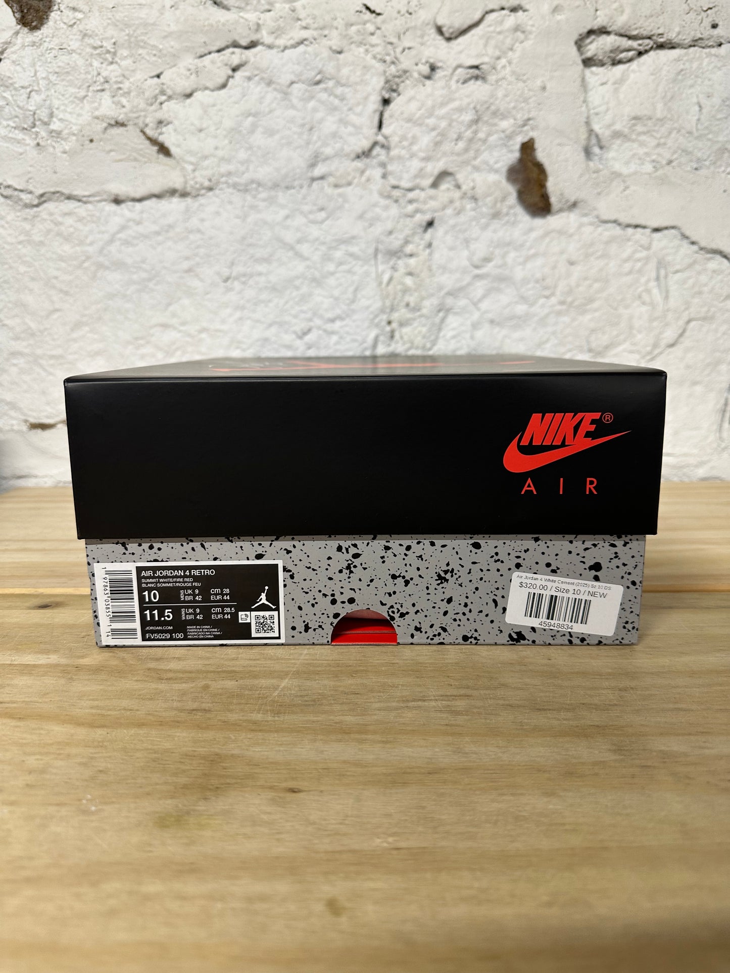 Air Jordan 4 White Cement (2025) Sz 10 DS
