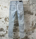 Amiri Blue Varsity Patch Washed Blue Denim Jeans Sz 29