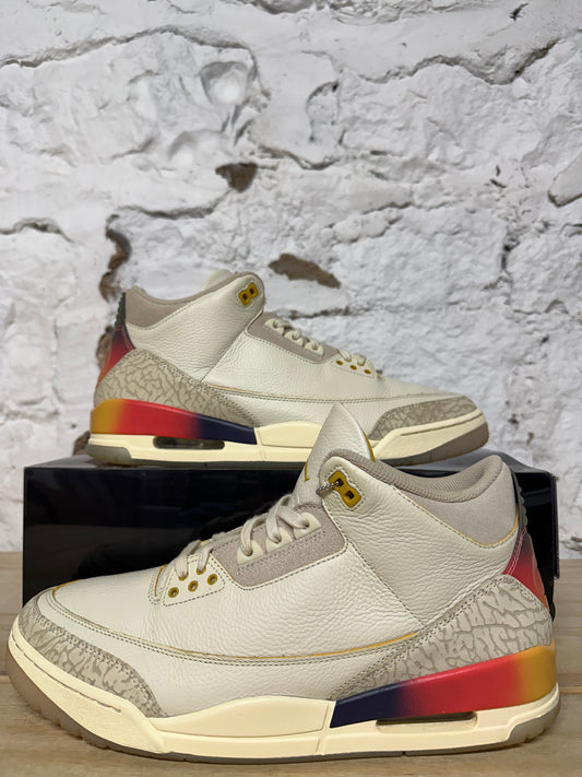 Air Jordan 3 J Balvin Sunset Sz 12