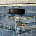 Amiri MX1 Cream Suede Blue Denim Jeans Sz 31
