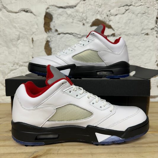 Air Jordan 5 Low Golf Fire Red Sz 10 DS