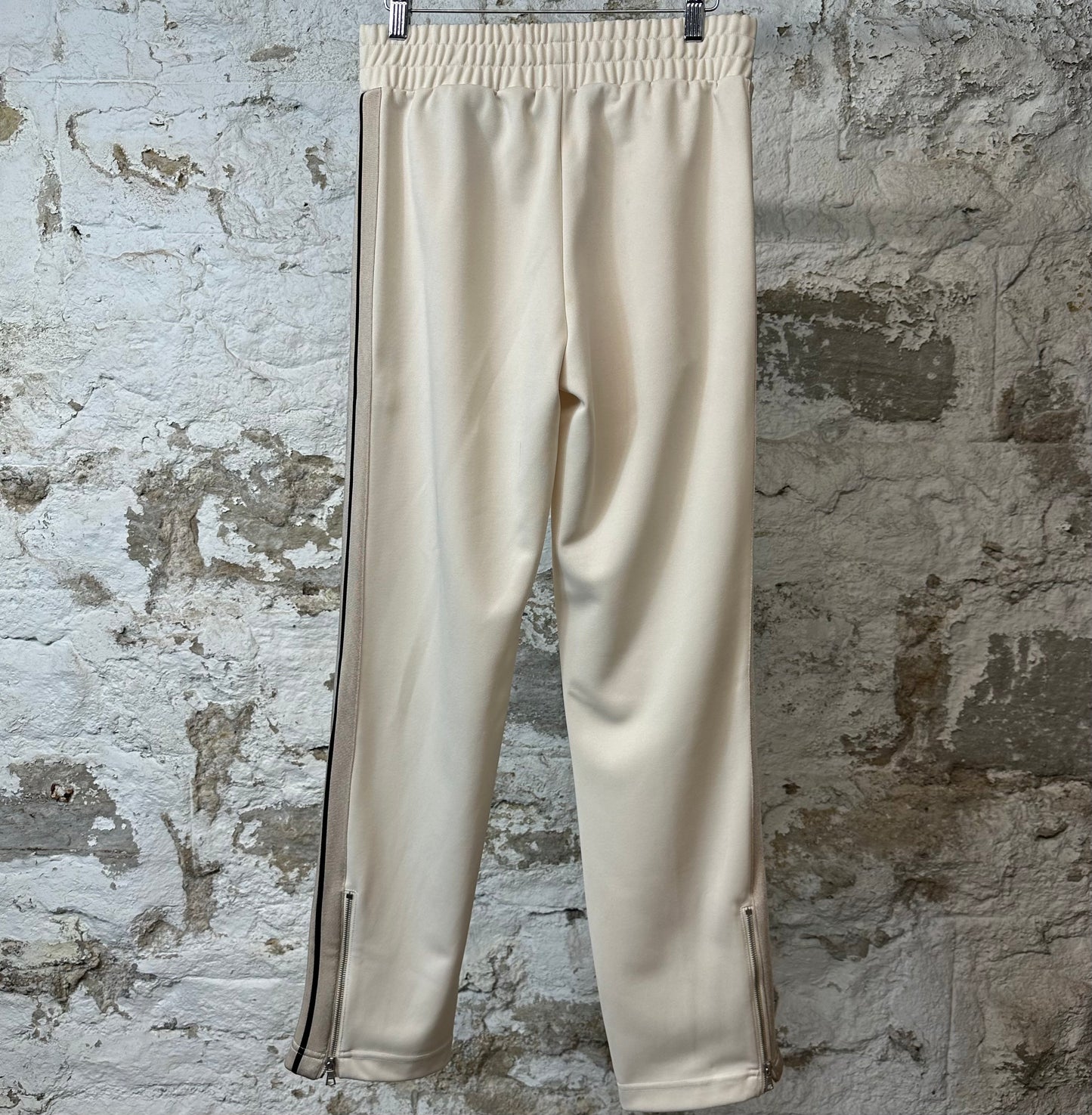 Palm Angels Cream Beige Track Pants Sz S