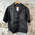 Prada Renylon Black Button Up Camp Shirt Sz L
