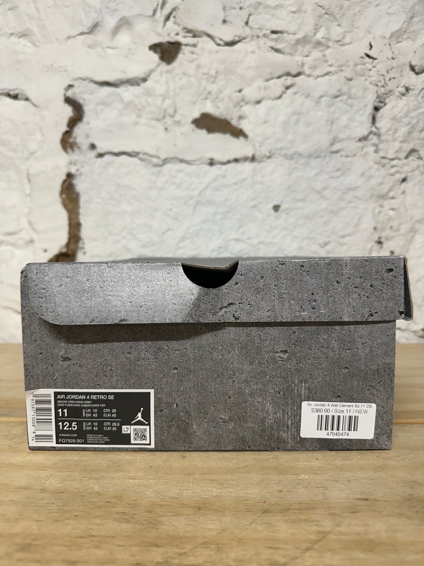 Air Jordan 4 Wet Cement Sz 11 DS