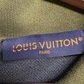 Louis Vuitton Blue Green Monogram Knitted Polo L/s Sz XL