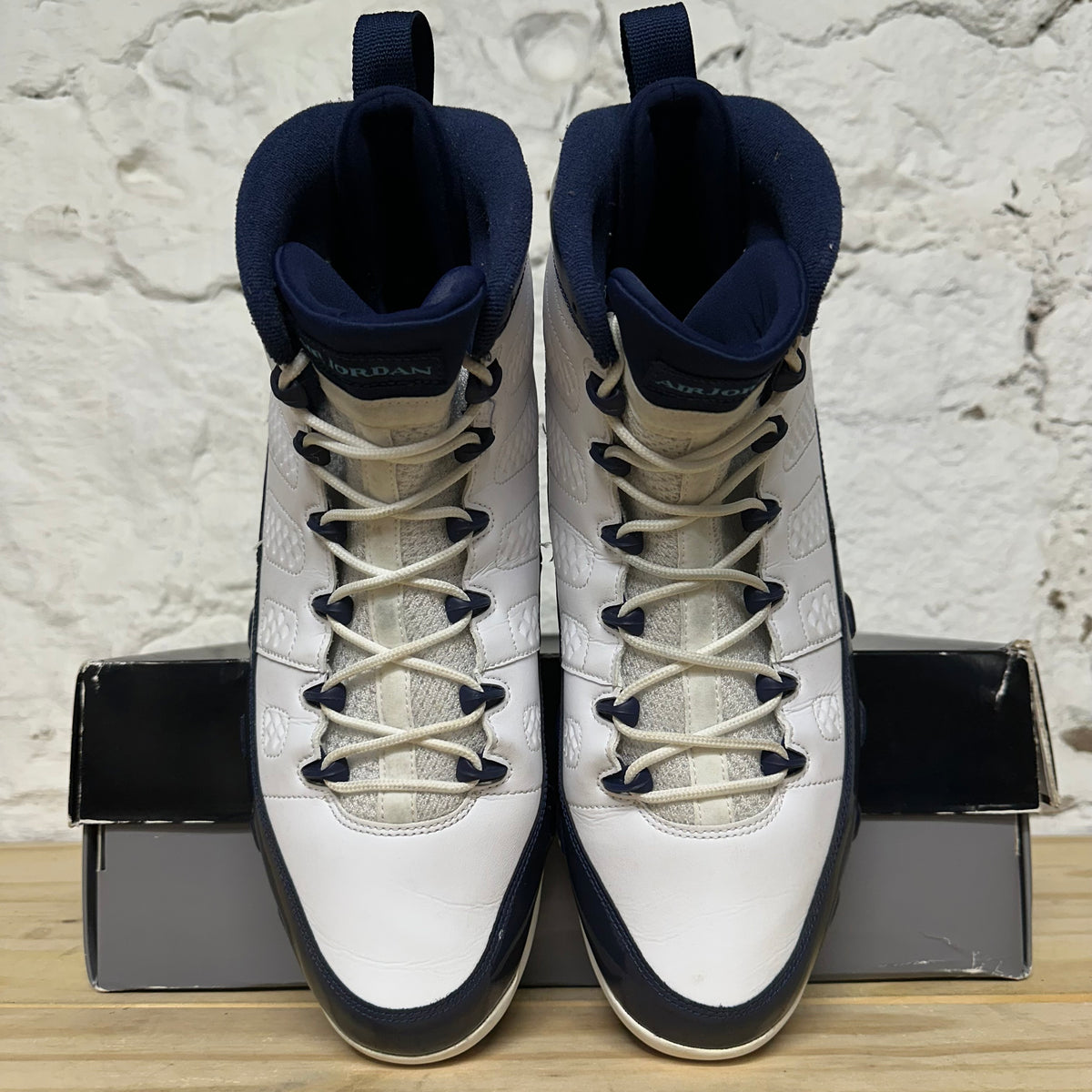 Air Jordan 9 Pearl Blue Sz 14