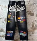 Vale 1980 Painter Black Denim Jeans Sz 30