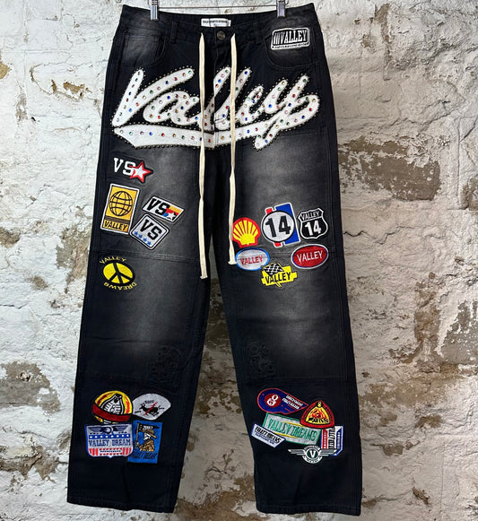 Vale 1980 Painter Black Denim Jeans Sz 30
