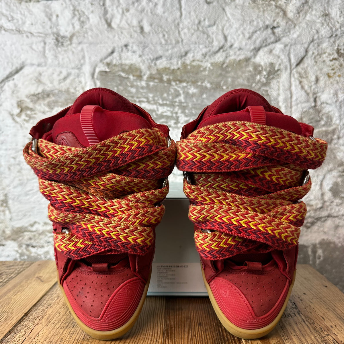 Lanvin Curb Poppy Red Sneaker Sz 9 (42)