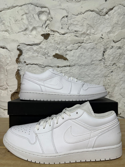 Air Jordan 1 Low Triple White Sz 14 DS