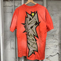 Hellstar Orange Spellout T-Shirt Sz M