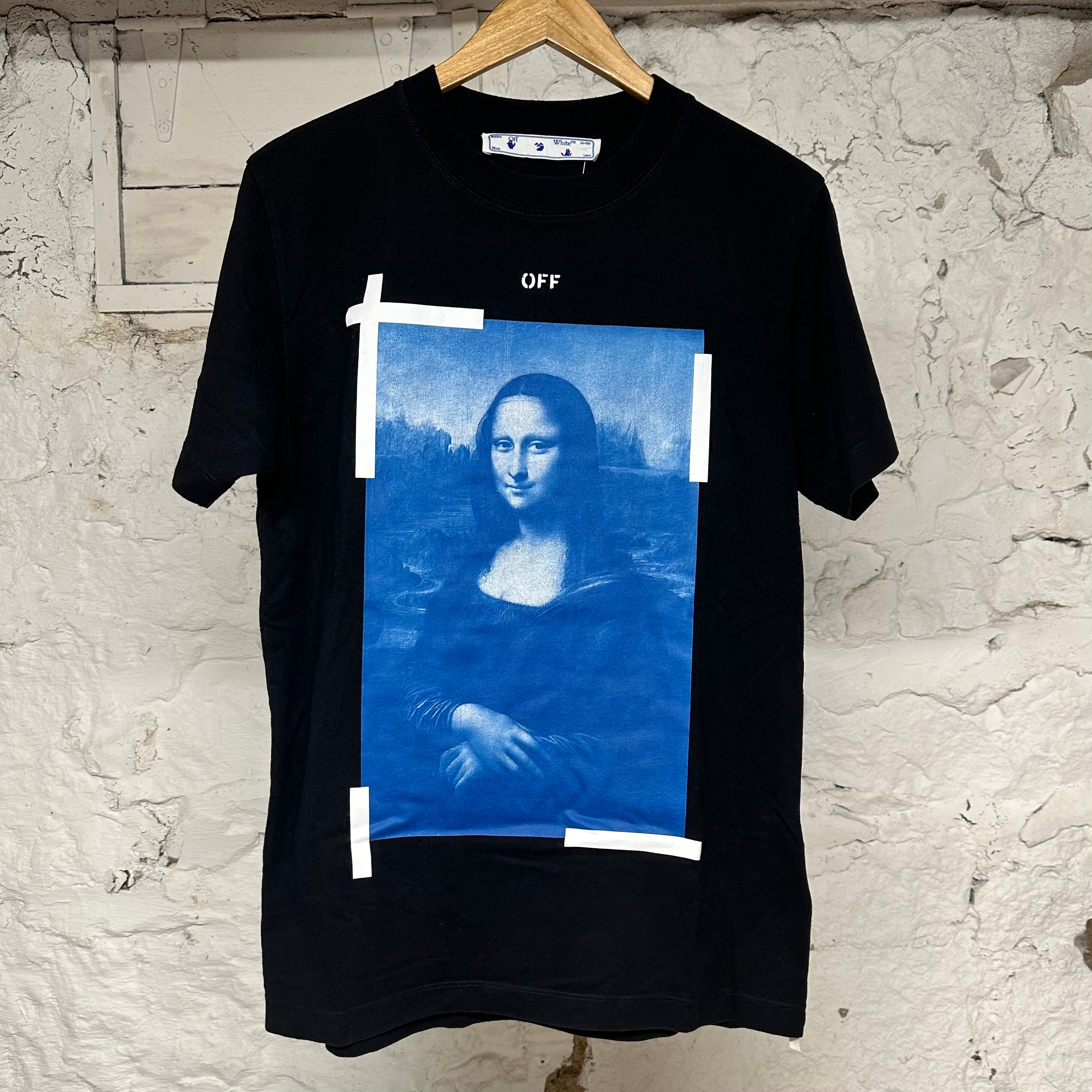 Off White Mona Lisa Black T-Shirt Sz M