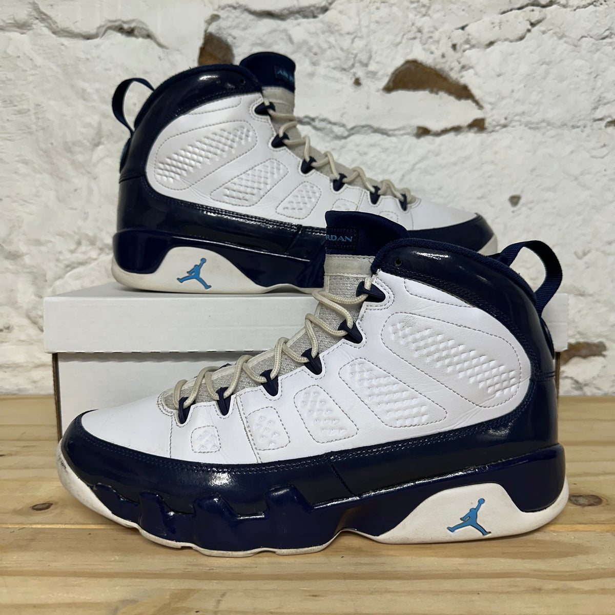 Air Jordan 9 Pearl Blue Sz 11