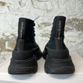 Alexander McQueen Triple Black Tread Boot Sz 4.5 (36.5)