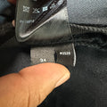 Amiri MX1 Brown Plaid Flannel Black Denim Jeans Sz 34