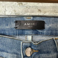 Amiri MX1 Biker Patches Blue Denim Jeans Sz 32