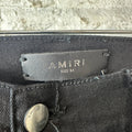 Amiri Plain Black Distressed Denim Jeans Sz 34