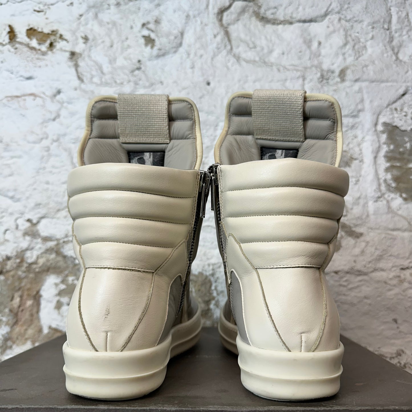 Rick Owens Geobasket Pearl Milk Sneaker Sz 9 (42)