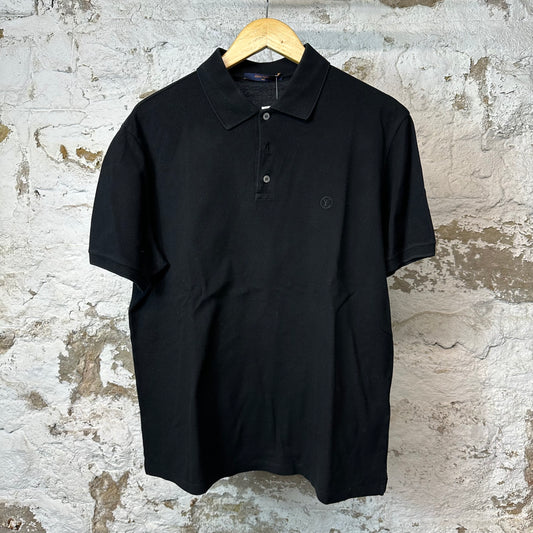 Louis Vuitton Small Logo Polo Shirt Black Sz XL (L)