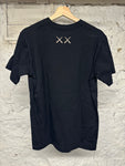 Kaws Uniqlo Figure T-shirt Black Sz S DS