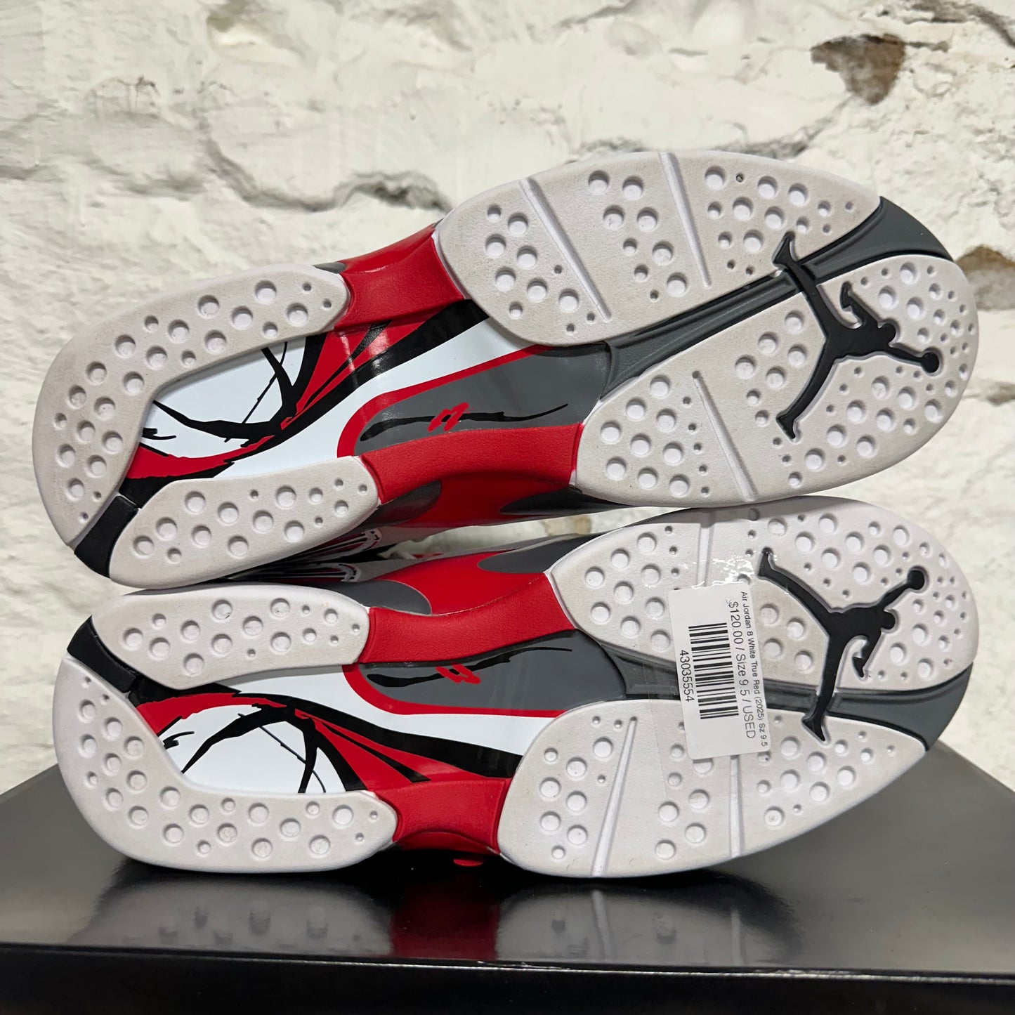 Air Jordan 8 White True Red (2025) Sz 9.5