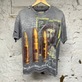 Vale Bullet Grey T-Shirt Sz S