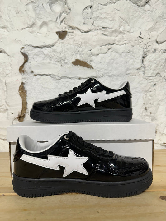 Bape Bapesta Black Patent Leather Sz 6.5