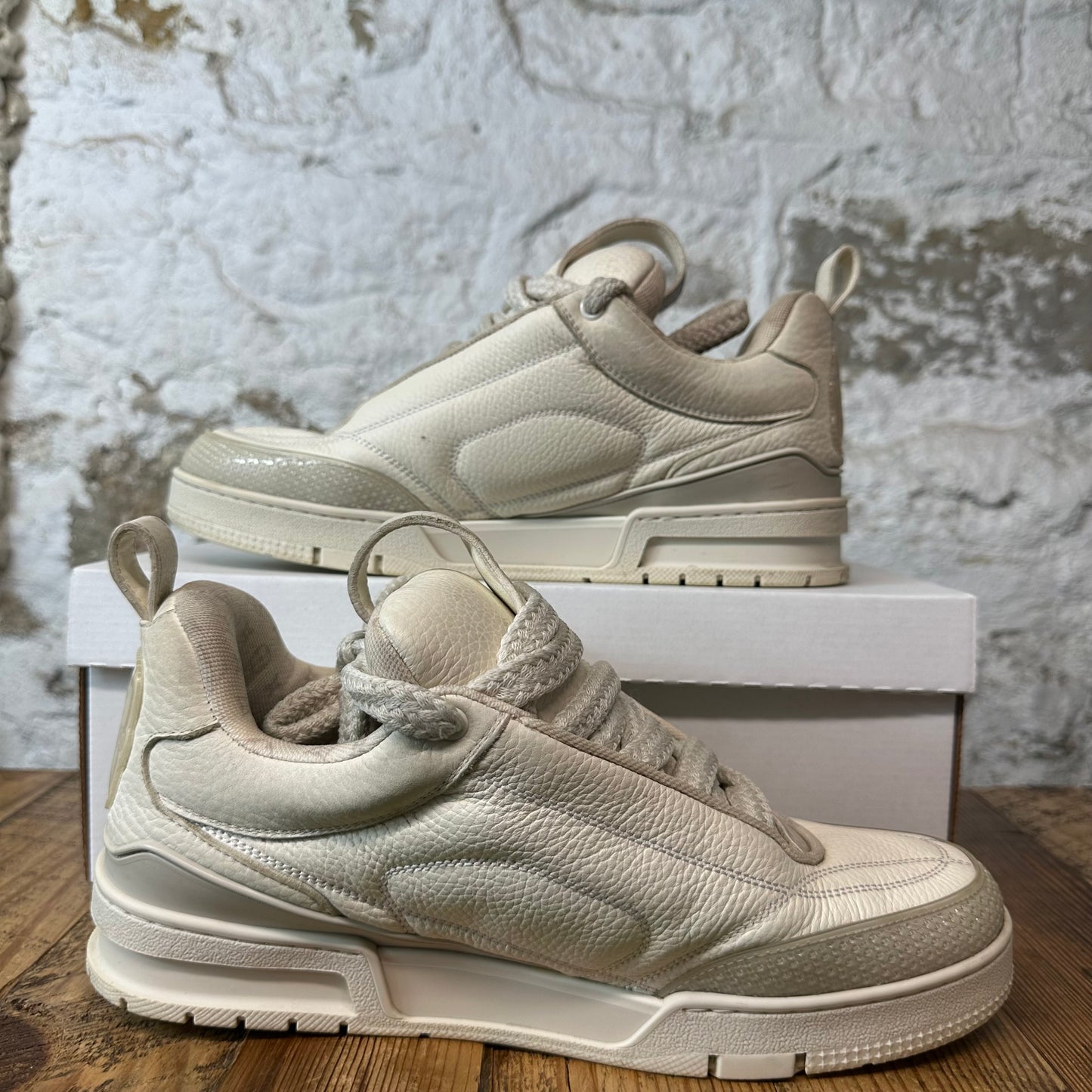 Louis Vuitton Beige Skate Sneaker Sz 10 (8.5LV)