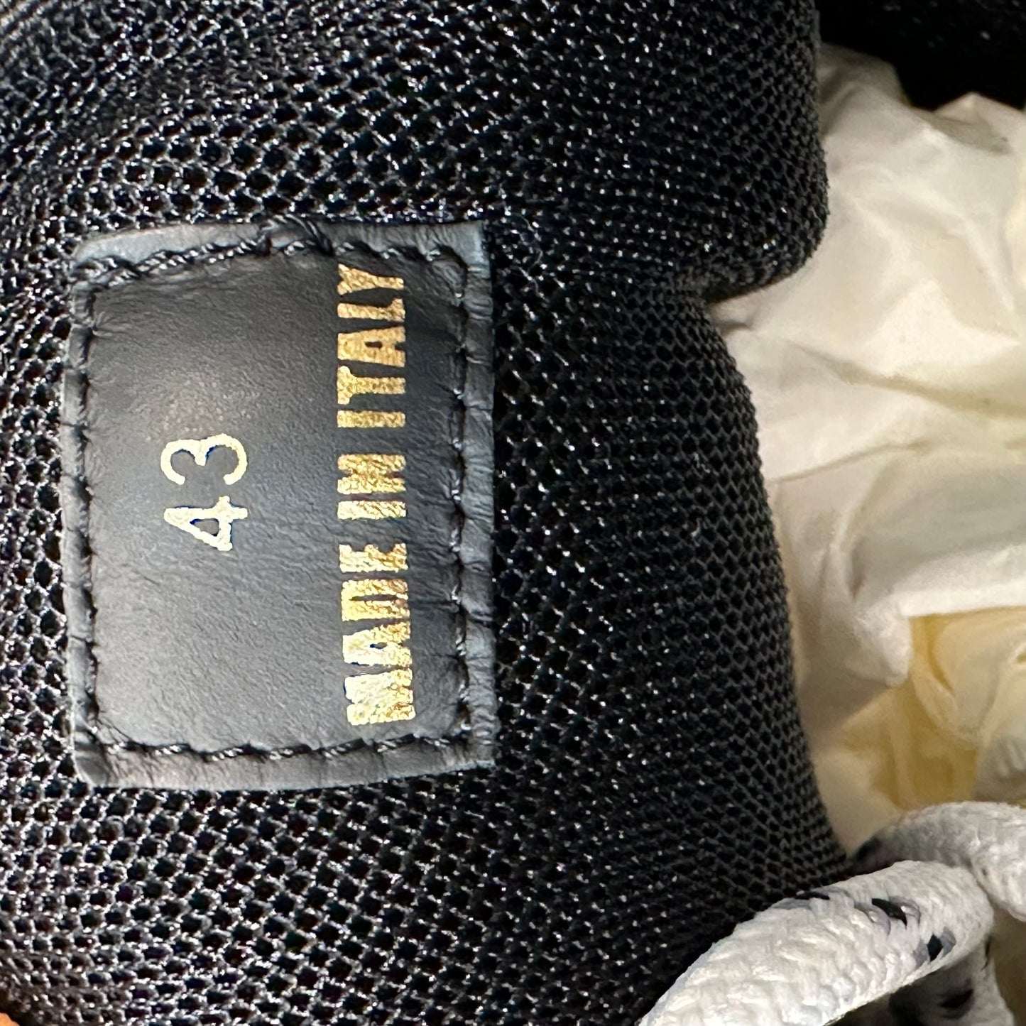 Versace Chain Reaction Barocco Print Black Sneaker Sz 10 (43)