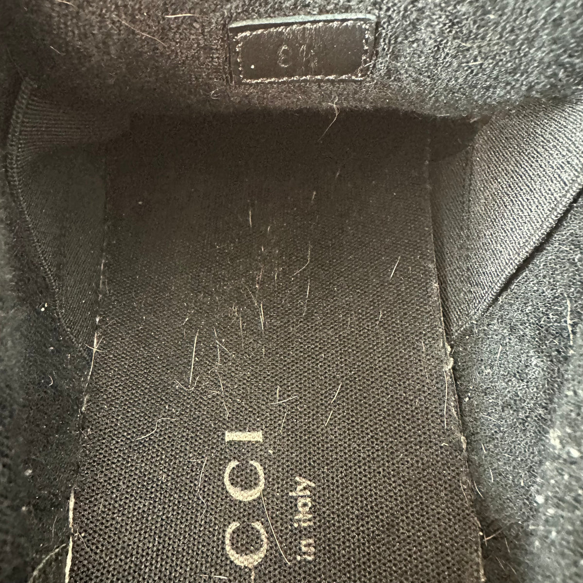 Gucci Screener Triple Black Monogram Sneaker Sz 8.5