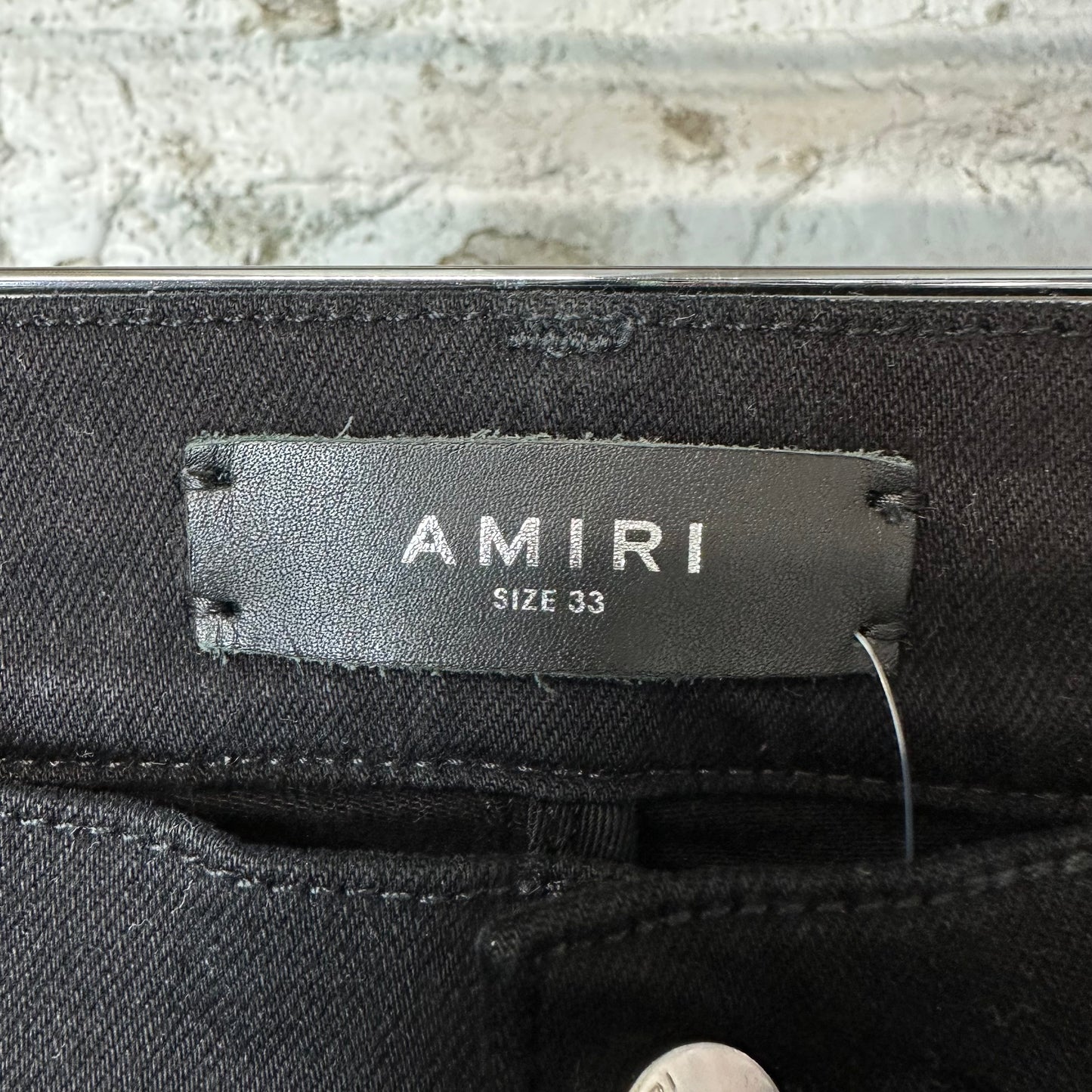 Amiri MX1 Multicolor Paisley Black Denim Jeans Sz 33